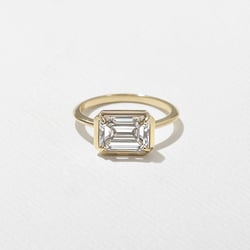 August Emerald-Cut in 14k Yellow Gold thumbnail