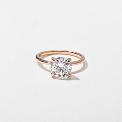 Grace Round Solitaire in 14k Rose Gold thumbnail