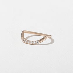 Coral with Pavé in 14k Rose Gold – view 2 thumbnail