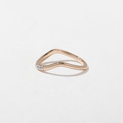 Coral with Pavé in 14k Rose Gold – view 3 thumbnail