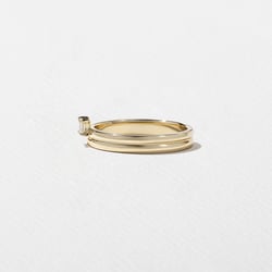 Serra Emerald-Cut in 14k Yellow Gold – view 3 thumbnail