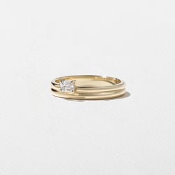 Serra Emerald-Cut in 14k Yellow Gold – view 2 thumbnail