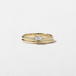 Serra Emerald-Cut in 14k Yellow Gold thumbnail