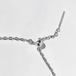 Monaco 0.75ct Bezel-Set Round Diamond Necklace in 14k White Gold – view 3 thumbnail