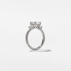 Trey Emerald-Cut  in 14k White Gold – view 5 thumbnail