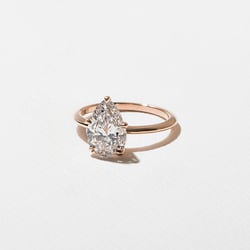 Grace Pear Solitaire in 14k Rose Gold – view 2 thumbnail