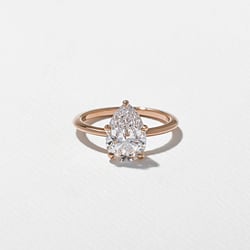 Grace Pear Solitaire in 14k Rose Gold thumbnail