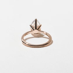 Grace Pear Solitaire in 14k Rose Gold – view 4 thumbnail