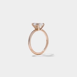 Grace Pear Solitaire in 14k Rose Gold – view 5 thumbnail