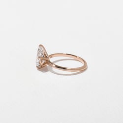 Grace Pear Solitaire in 14k Rose Gold – view 3 thumbnail