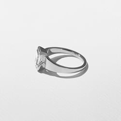 Lou Emerald-Cut in 14k White Gold – view 3 thumbnail