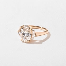 Blair Oval in 14k Rose Gold – view 2 thumbnail
