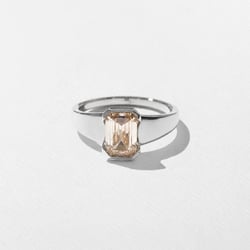 Lou Champagne Diamond in 14k White Gold – view 3 thumbnail