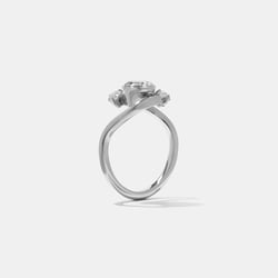 Gemma Pear in 18k White Gold – view 5 thumbnail