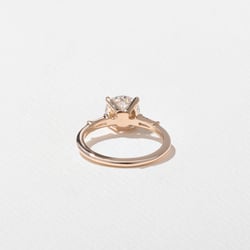Trey Round  in 14k Rose Gold – view 4 thumbnail