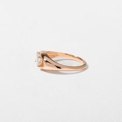 Monroe Emerald-Cut Mini in 14k Rose Gold – view 3 thumbnail