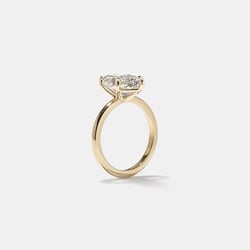 Grace Oval Solitaire in 14k Rose Gold – view 2 thumbnail