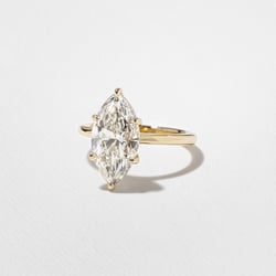 Grace Oval Solitaire in 14k Rose Gold – view 5 thumbnail