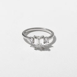 Trey Emerald-Cut  in Platinum thumbnail