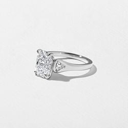 Cleo Cushion in 14k White Gold – view 2 thumbnail