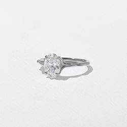 Sloan Oval in 14k White Gold – view 2 thumbnail