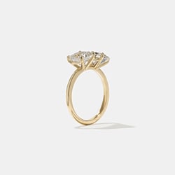 Vivi Grand Oval and Asscher in 14k Yellow Gold – view 5 thumbnail