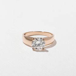 Nova Round in 14k Rose Gold thumbnail