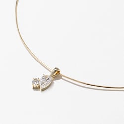 Elba Diamond Collar in 14k Yellow Gold – view 2 thumbnail