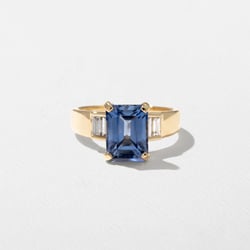 Nova Sapphire Emerald-Cut in 14k Yellow Gold thumbnail