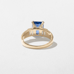 Nova Sapphire Emerald-Cut in 14k Yellow Gold – view 4 thumbnail