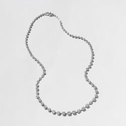 Hampton 6.75ct Graduating Diamond Tennis Necklace in 14k White Gold thumbnail