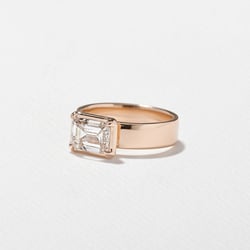 Reid Emerald-Cut in 14k Rose Gold – view 2 thumbnail