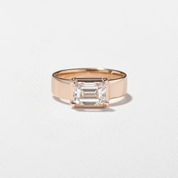 Reid Emerald-Cut in 14k Rose Gold thumbnail