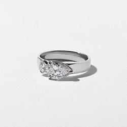 Henri Pear in 14k White Gold – view 2 thumbnail