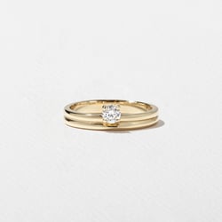 Serra Round in 14k Yellow Gold thumbnail