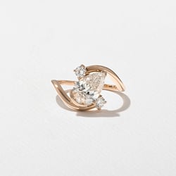 Gemma Pear in 14k Rose Gold thumbnail