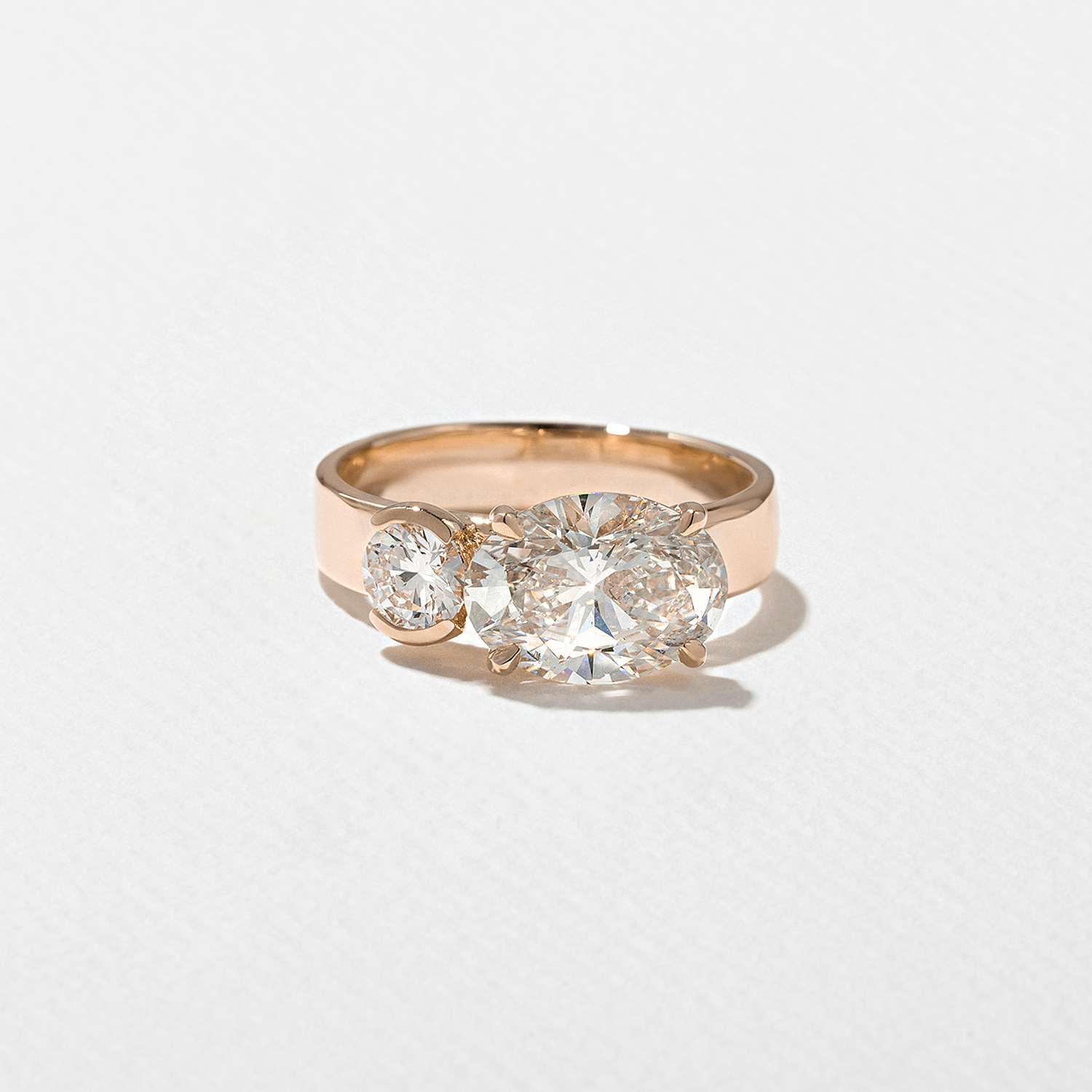 Henri Grand Oval in 14k Rose Gold