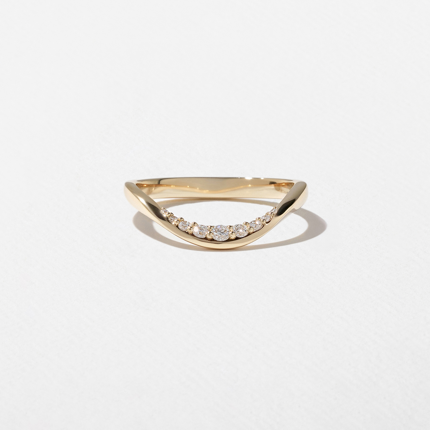 Diamond Dip in 14k Yellow Gold