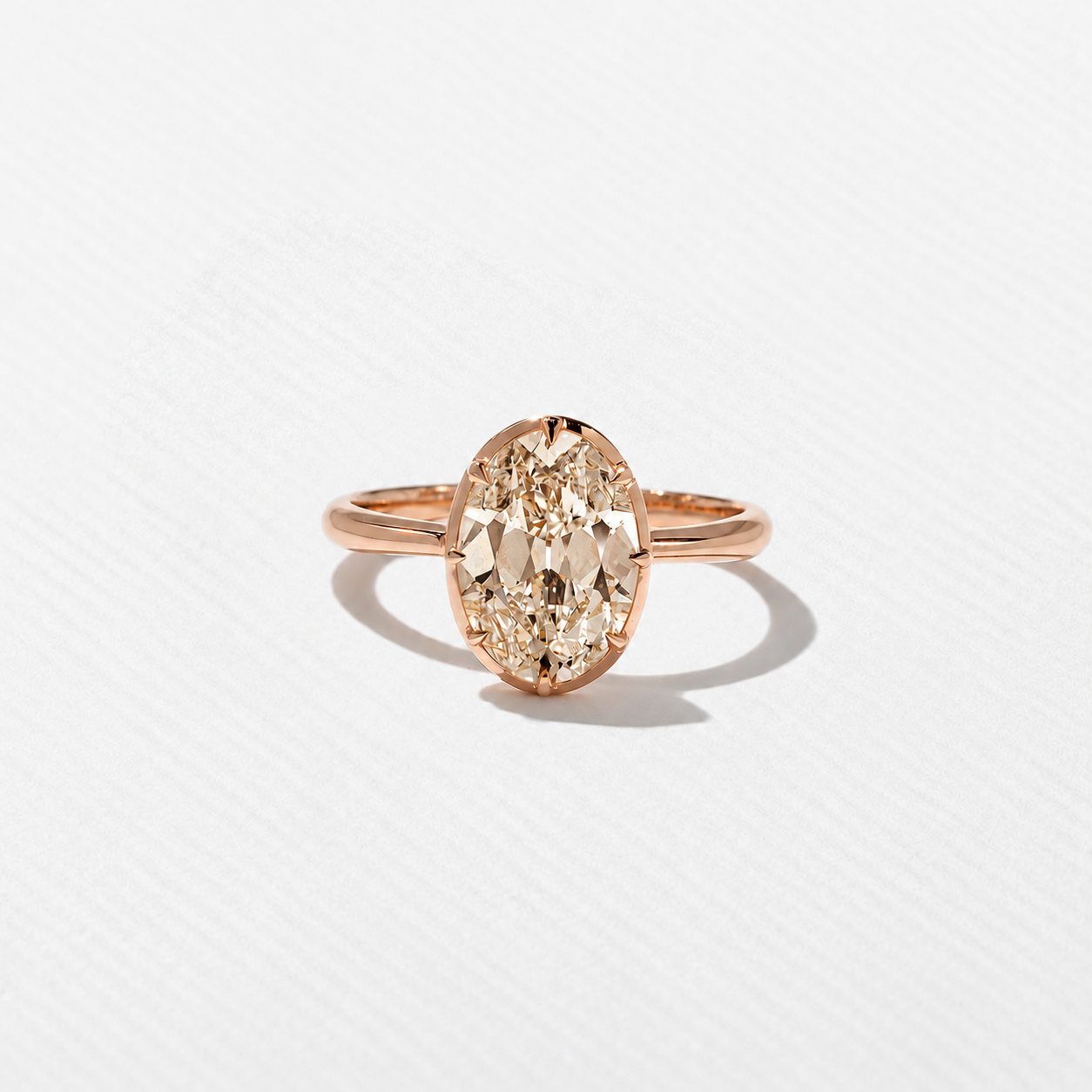 Daphne Champagne Diamond in 14k Rose Gold