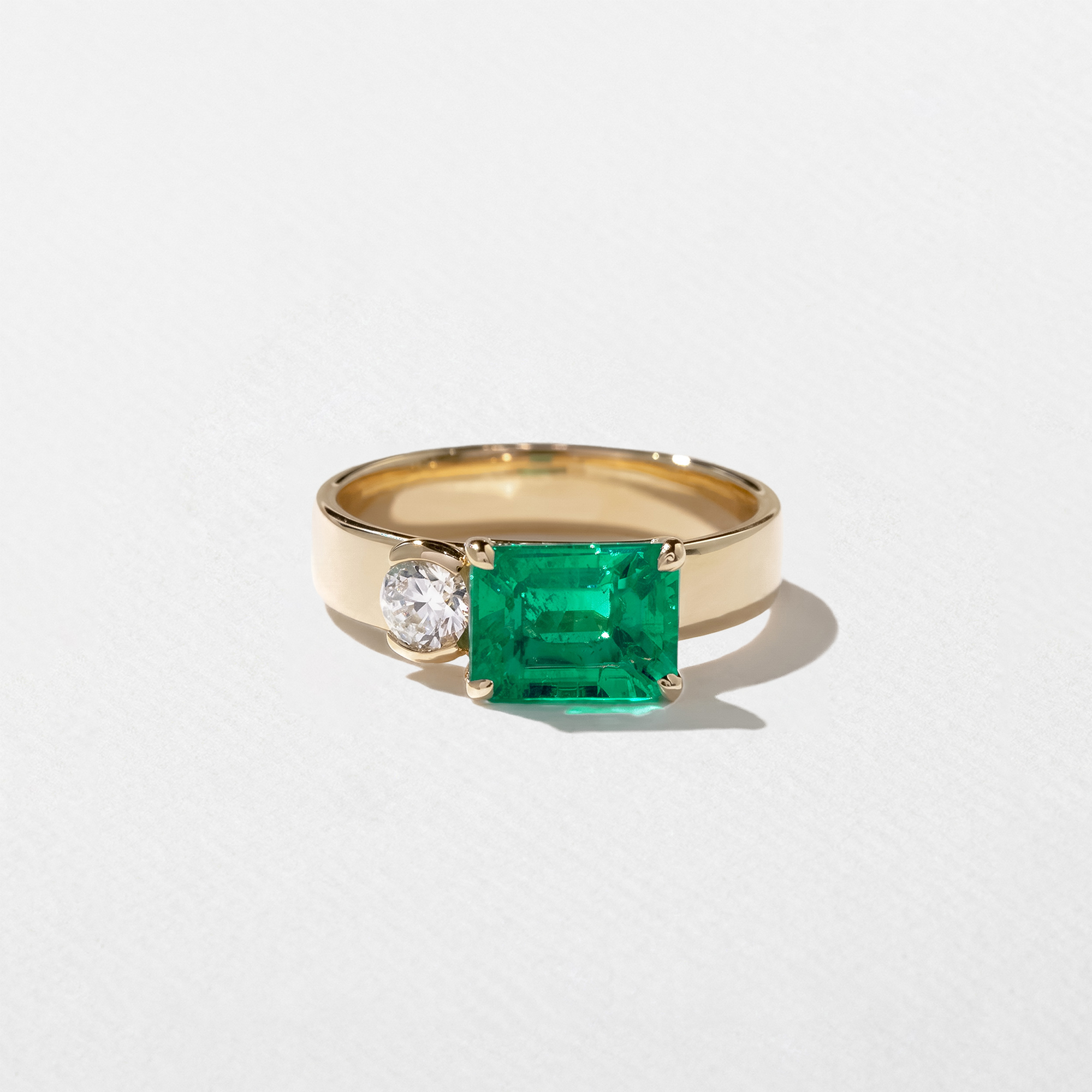 Henri Emerald-Cut in 14k Yellow Gold