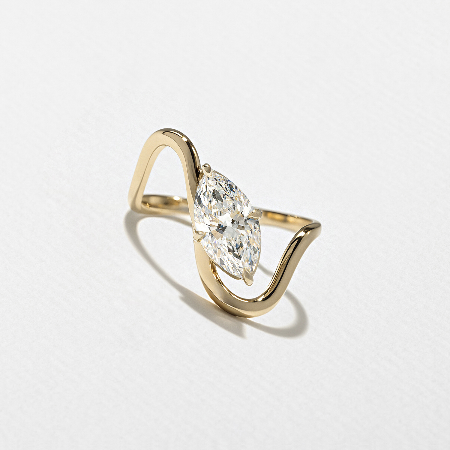Stella Marquise in 14k Yellow Gold