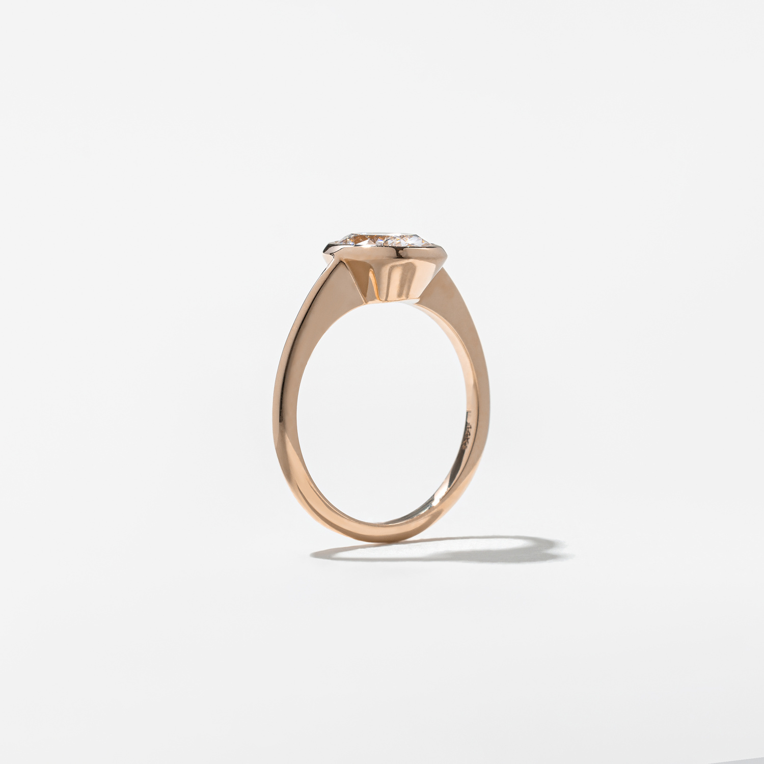 Bailey Emerald-Cut Solitaire in 14k Rose Gold – view 5