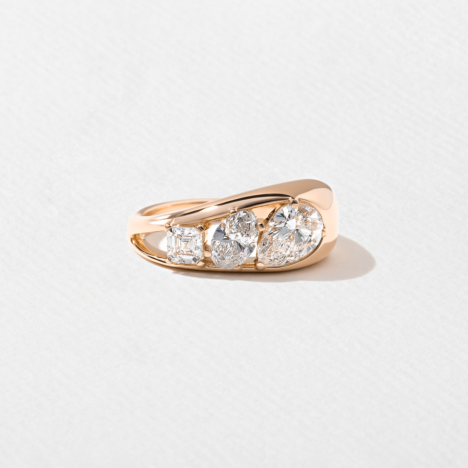 Maeve Pear in 14k Rose Gold