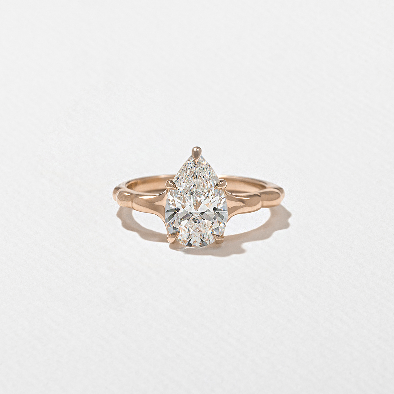 Sloan Pear in 14k Rose Gold