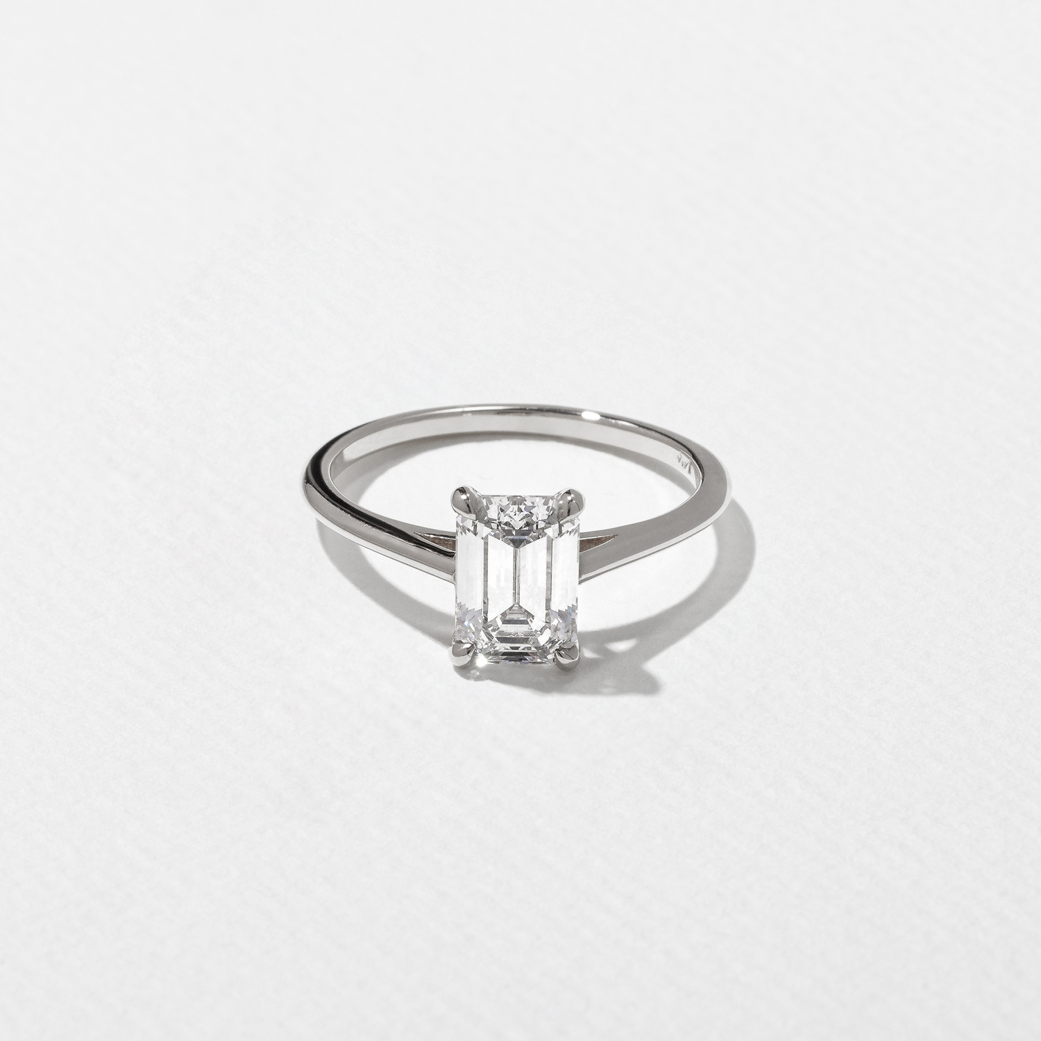 Iris Emerald-Cut Solitaire in Platinum