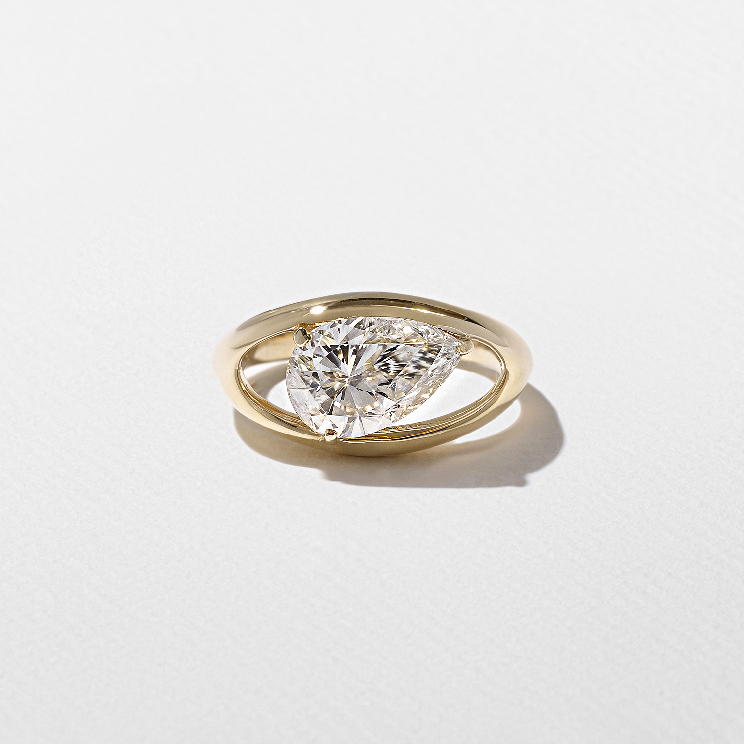Monroe Pear in 14k Yellow Gold