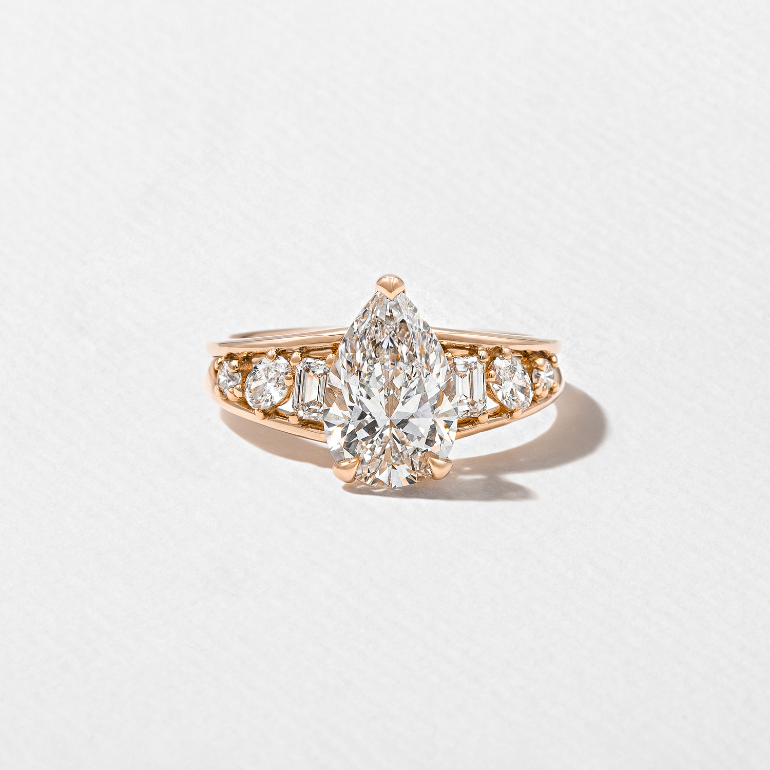 Marni Pear Solitaire in 14k Rose Gold