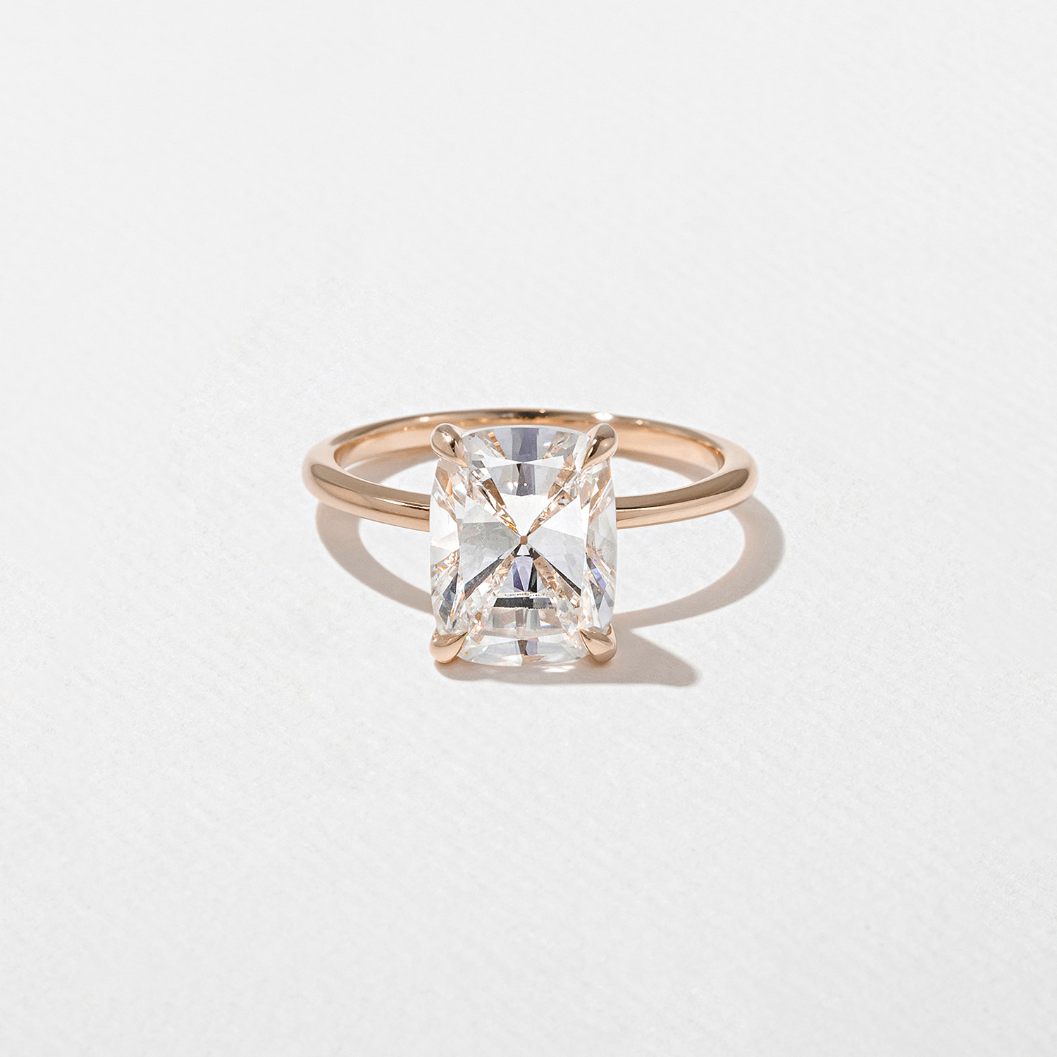 Grace Antique Cushion in 14k Rose Gold