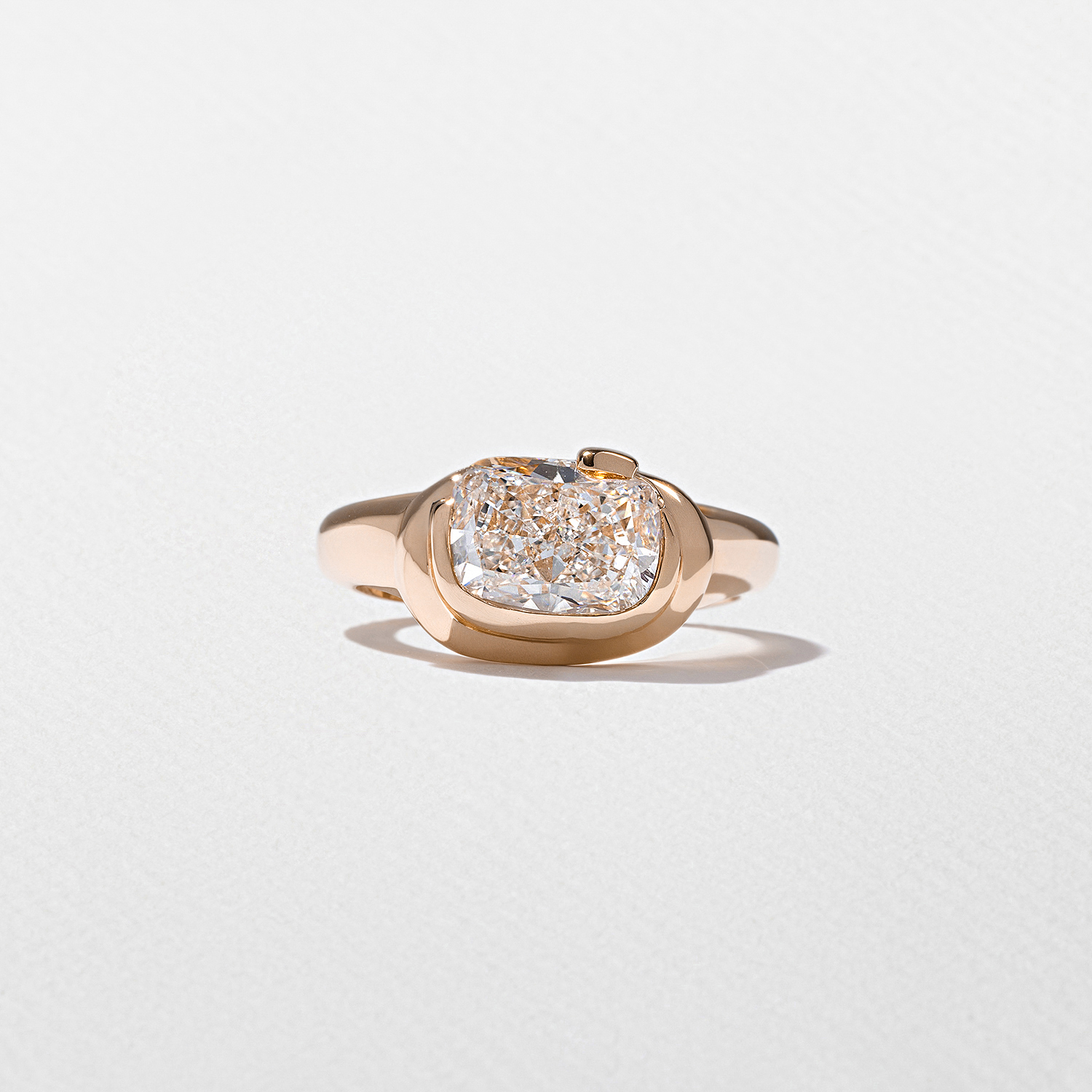 Gaia Cushion-Cut in 14k Rose Gold