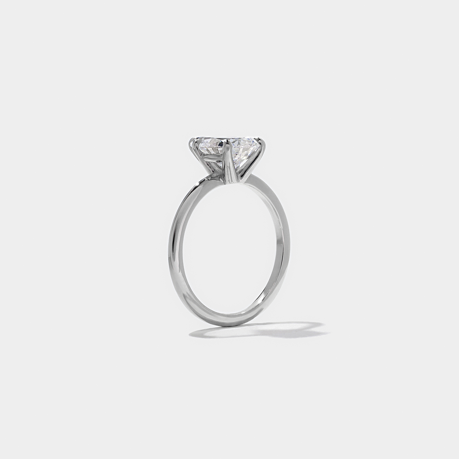 Grace Pear Solitaire in 18k White Gold – view 5